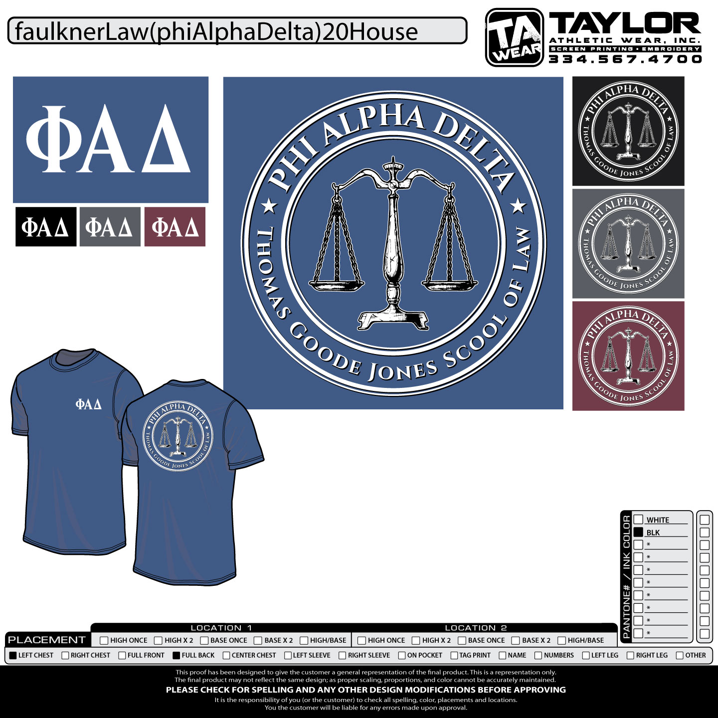 phi alpha delta shirt