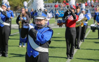 Marching In step with the Faulkner Eagles