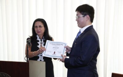 Alabama Technology Foundation awards Faulkner senior Ian Chen with Student Membership Scholarship