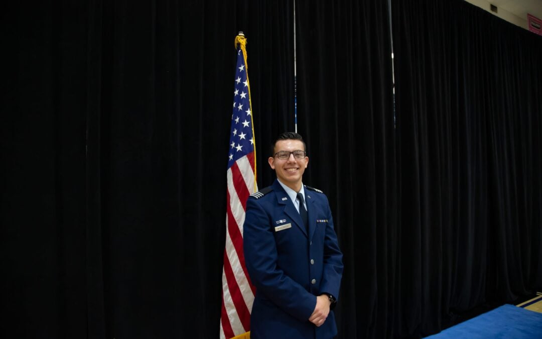 Business Senior Serving As Local ROTC Cadet Wing Commander