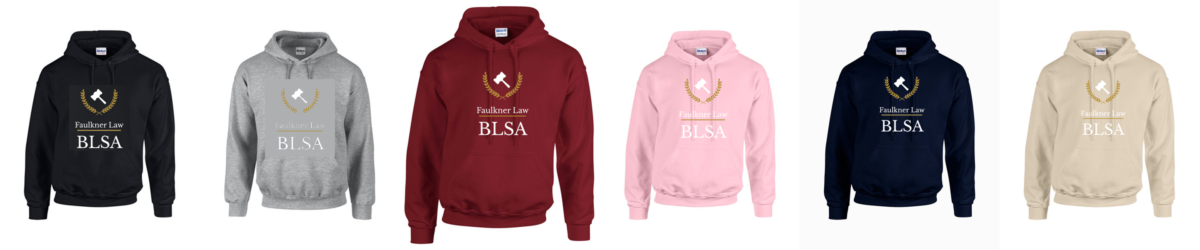 BLSA Law Hoodies in various colors