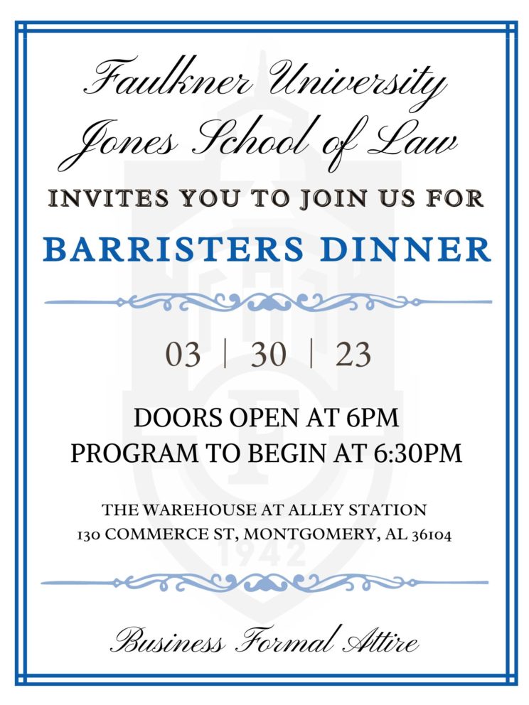 Barristers Ball Invitation