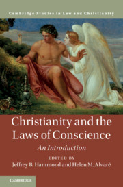 Book cover for Christianity and the Laws of Conscience: An Introduction, by Dr. Hammond and published by Cambridge University Press.