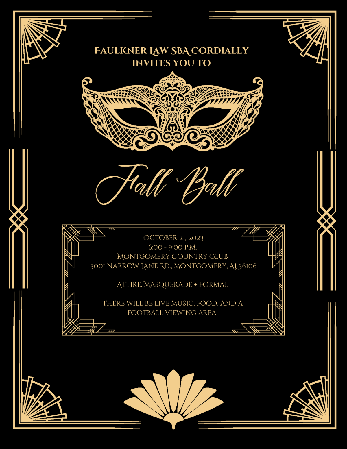 Fall Ball Invitation
